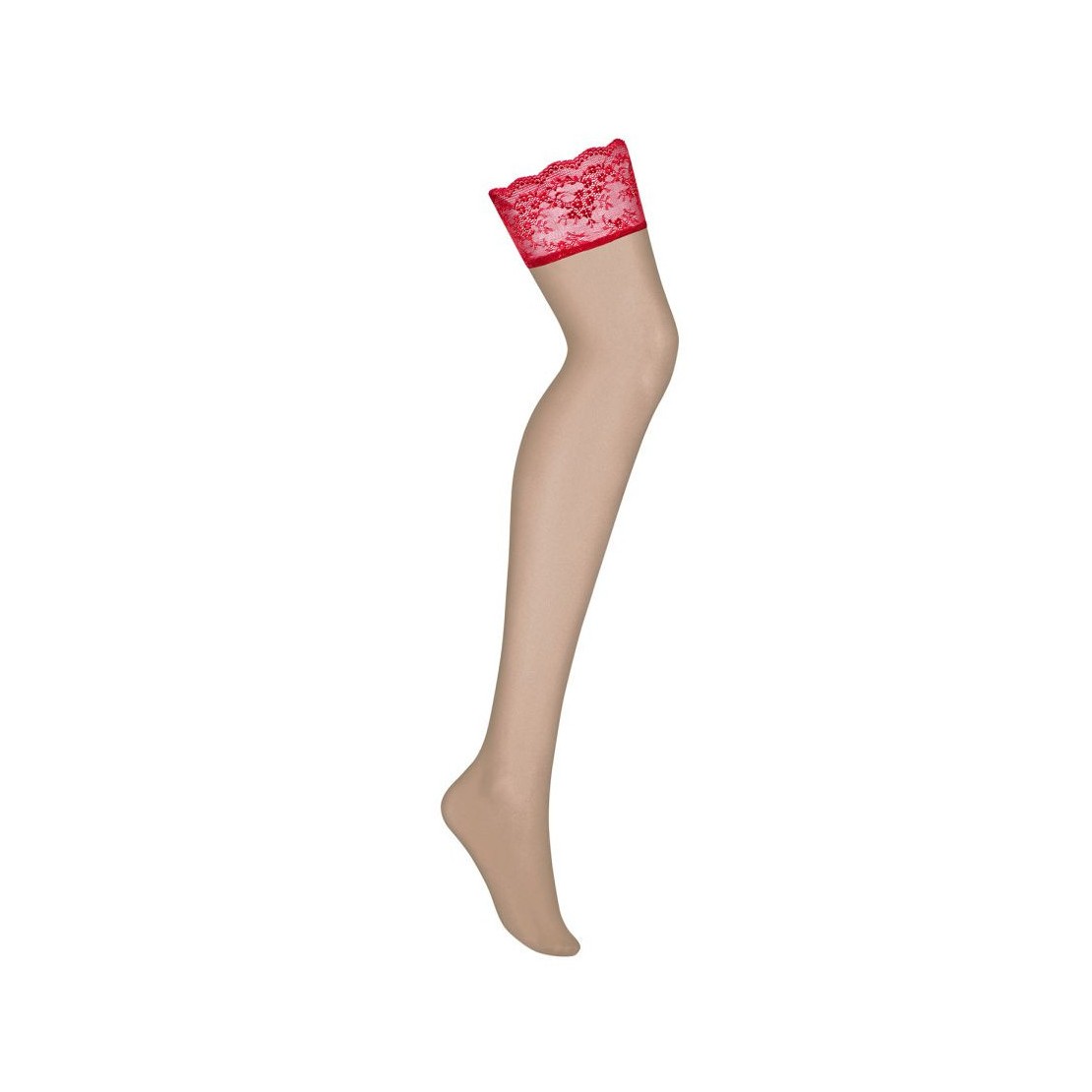 CALZE DA REGGICALZE SEXY COLOR CARNE CON FASCIA...