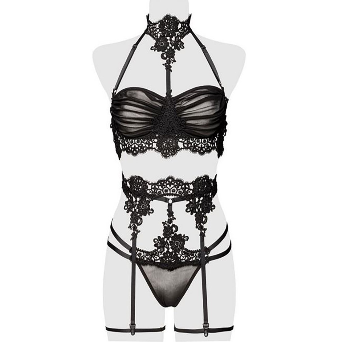 SET 3 PEZZI SEXY COMPLETO INTIMO PER DONNA...