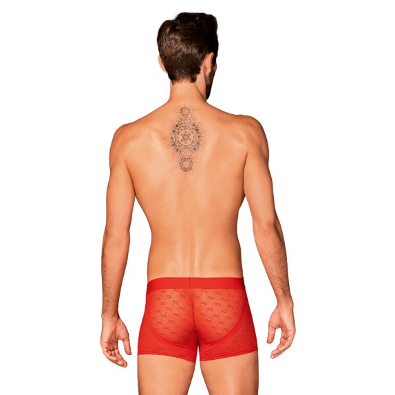 BOXER SEXY OBESSIVER DA UOMO CON TRASPARENZE ROSSO