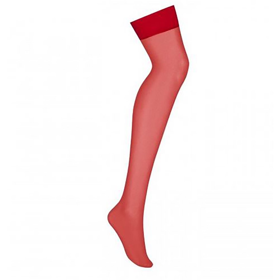 CALZE DA REGGICALZE SEXY ROSSO CON BALZA ALTA...