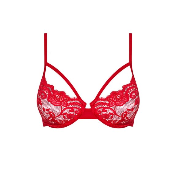 REGGISENO ROSSO BALCONCINO SEXY DONNA REGOLABILE OBSESSIVE