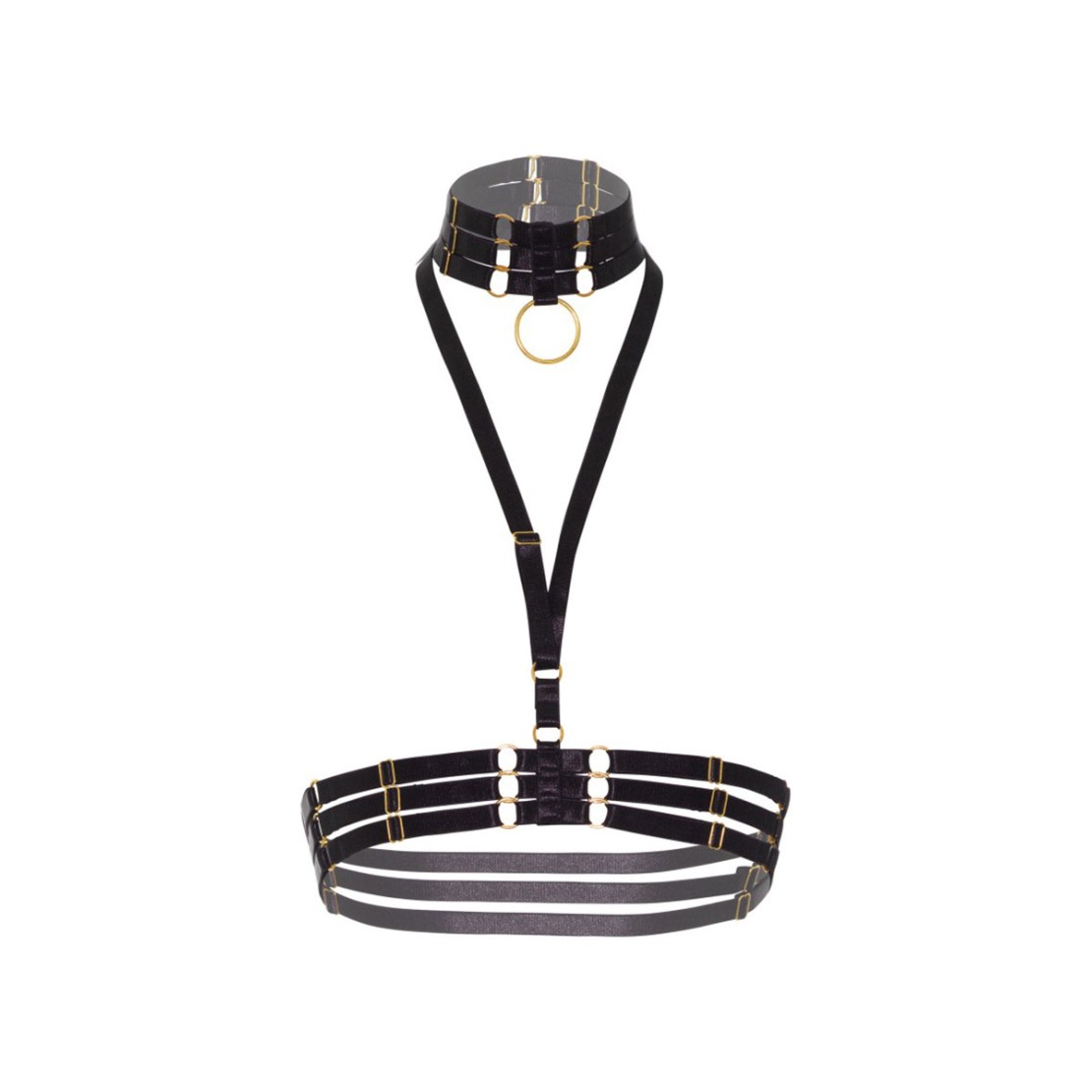 REGGISENO HARNESS SEXY DONNA CON COLLARE...
