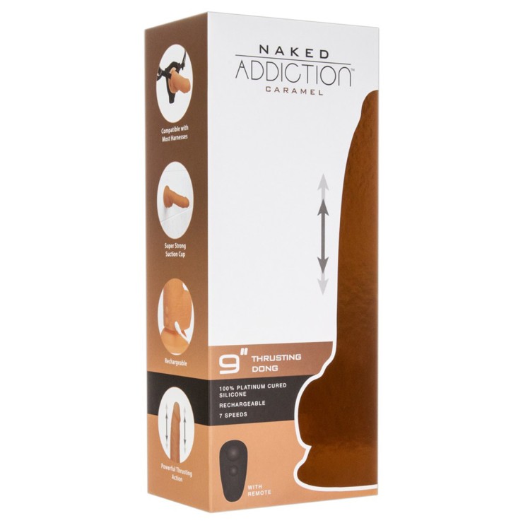 DILDO REALISTICO CON MOVIMENTO A SPINTA SEX TOY NAKED... 2