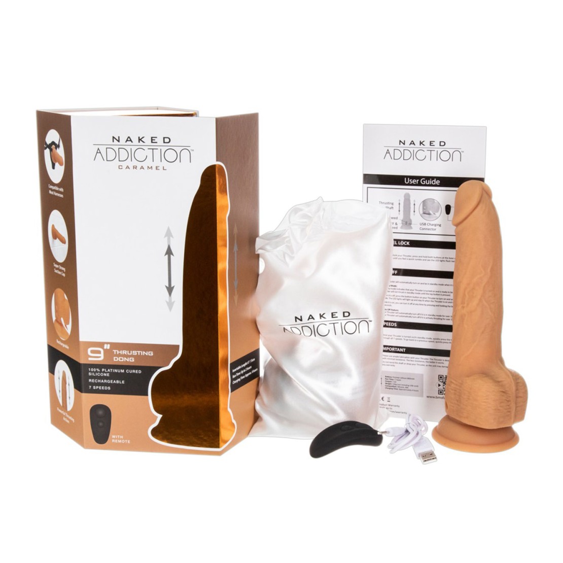 DILDO REALISTICO CON MOVIMENTO A SPINTA E...