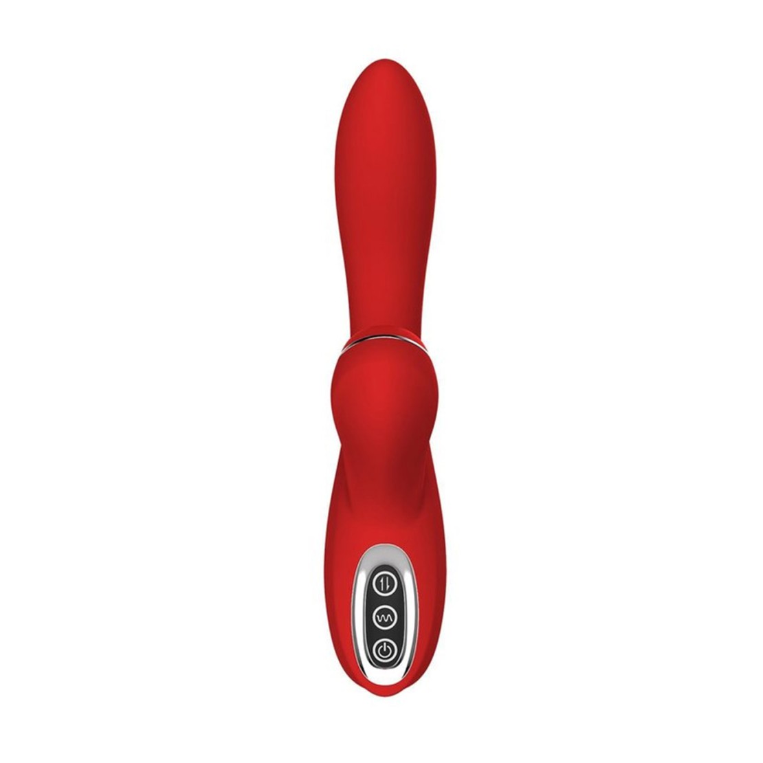 VIBRATORE TRIPLO VAGINALE ANALE CON SUCCHIA...