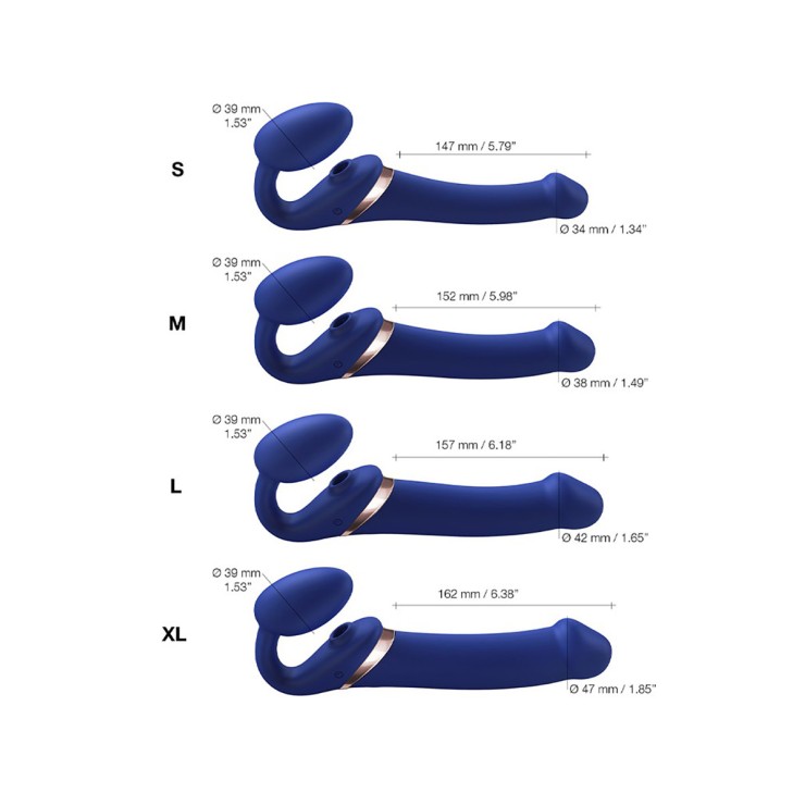 STRAPLESS-STRAP ON SEX TOY CON STIMOLA CLITORIDE MULTI...