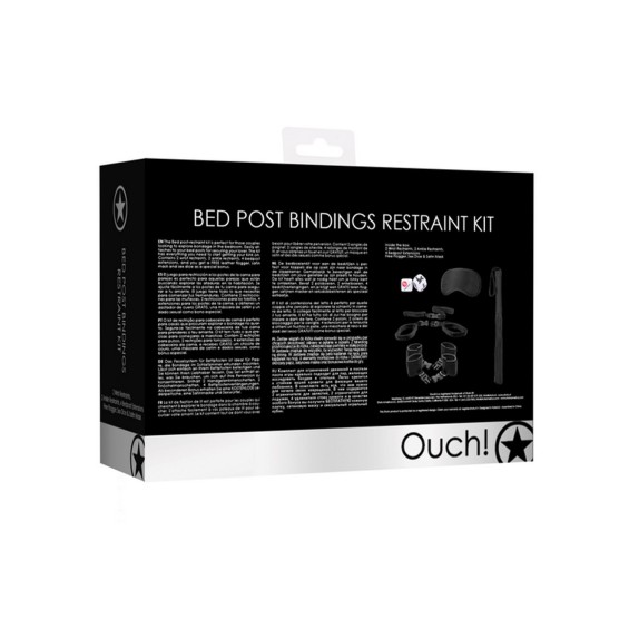 KIT DEL SADOMASO SEXY SET 6 PEZZI CON DADI IN REGALO OUCH