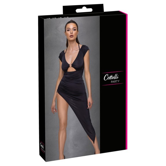 VESTITO SEXY PER DONNA CON SPACCO LATERALE E SCOLLO PROFONDO COTTELLI