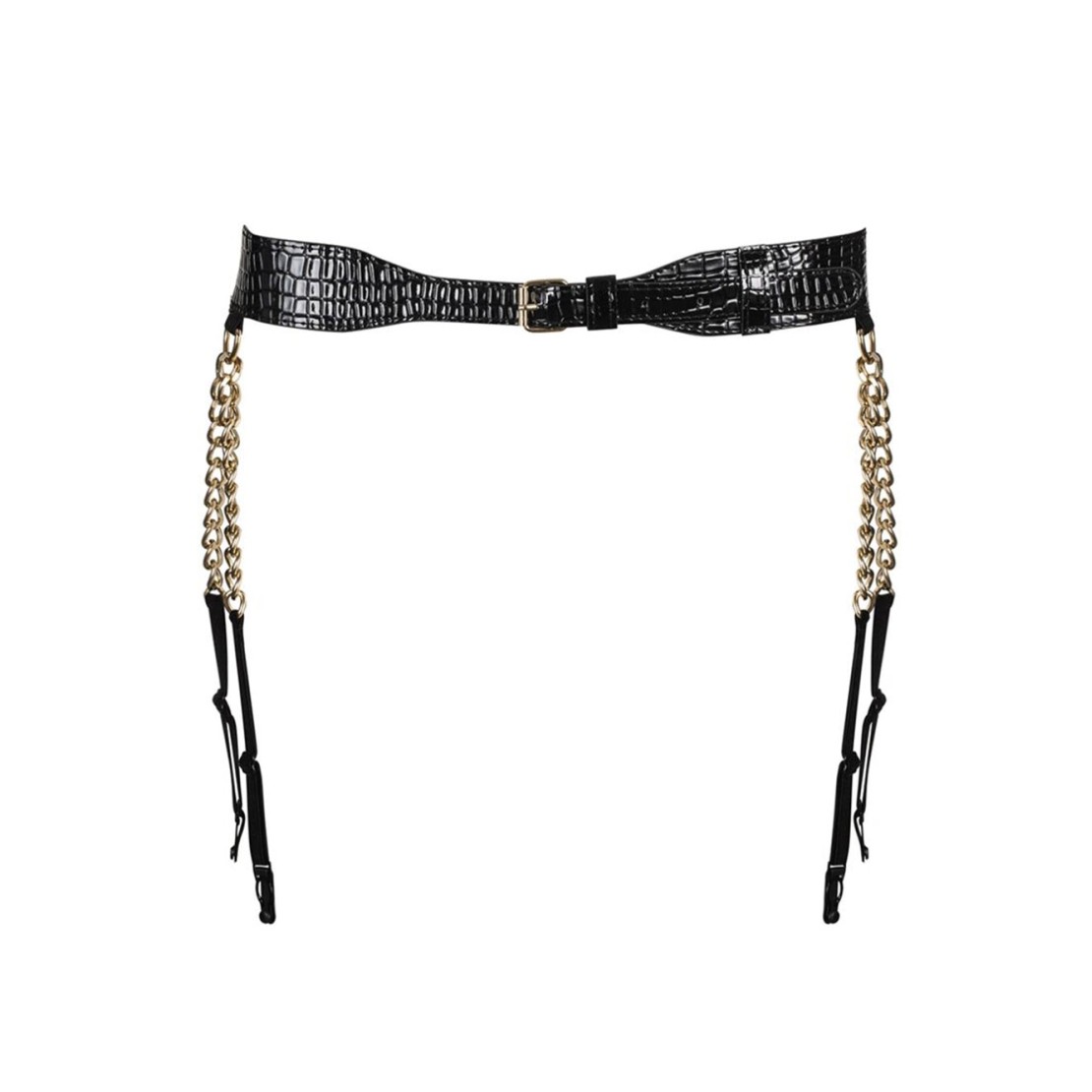 REGGICALZE SEXY PER DONNA TEXTURE PELLE ANIMALE...