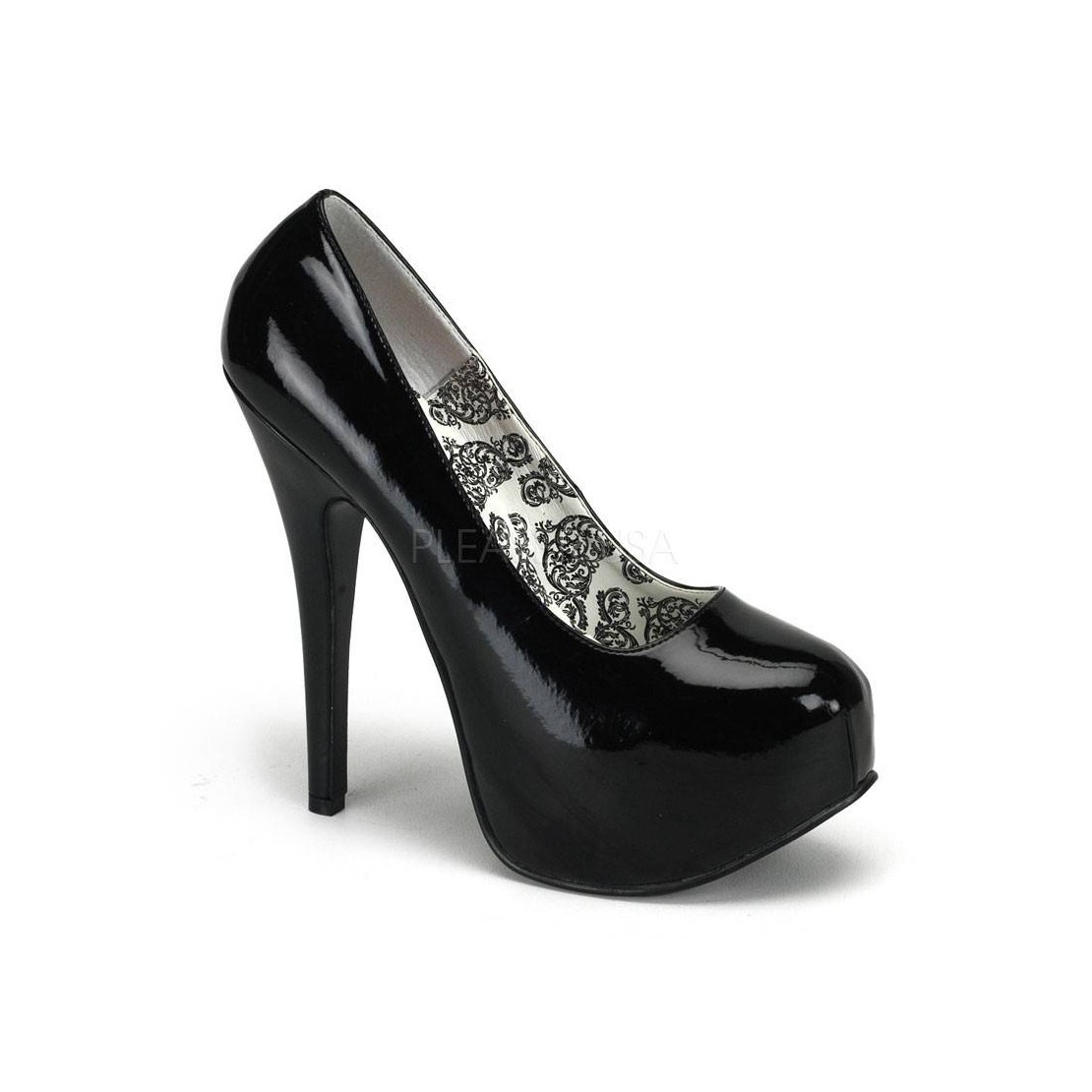DECOLTE' SCARPA SEXY PER DONNA NERE LUCIDE...