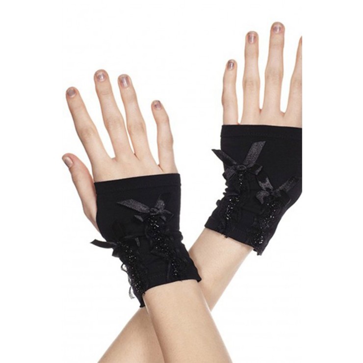 GUANTI SEXY SATINATI SENZA DITA