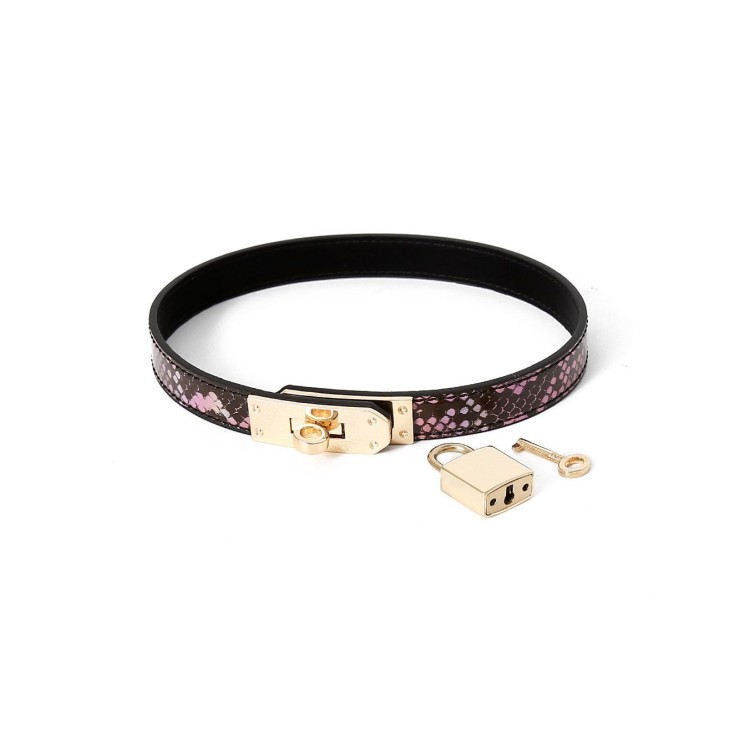 COLLARE-MANETTA SEXY 2 IN 1 ROSA IRIDESCENTE CON...