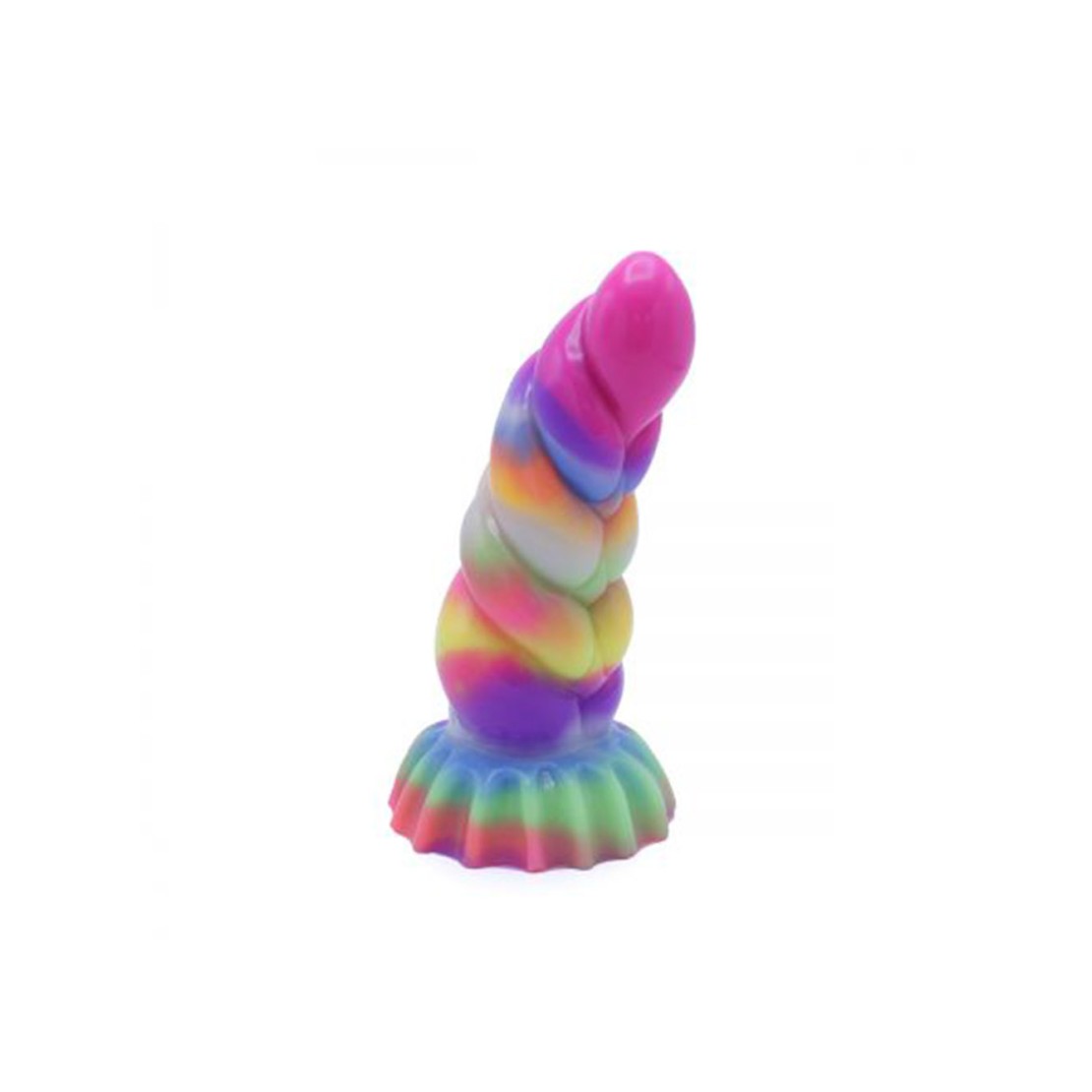 SEX TOY CON RILIEVI 18 CM IN SILICONE COLORATO...