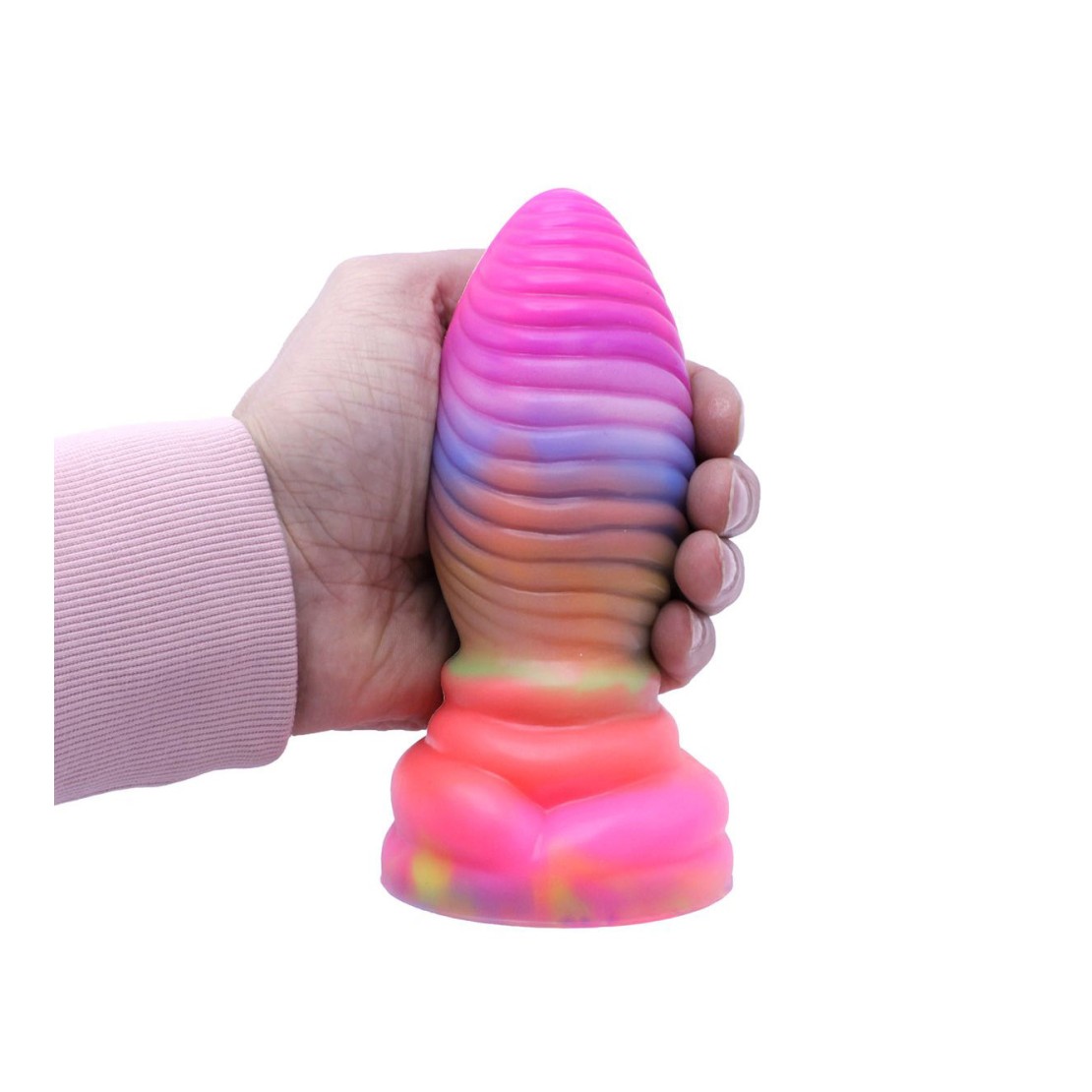 PLUG ANALE TONDO CON RILIEVI 17 CM IN SILICONE...