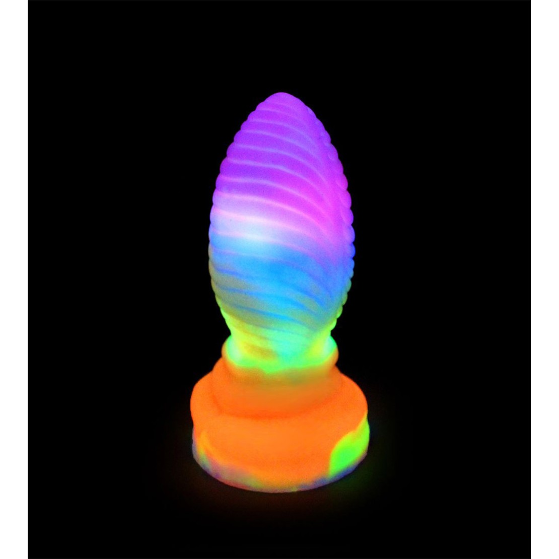 PLUG ANALE TONDO CON RILIEVI 17 CM IN SILICONE...
