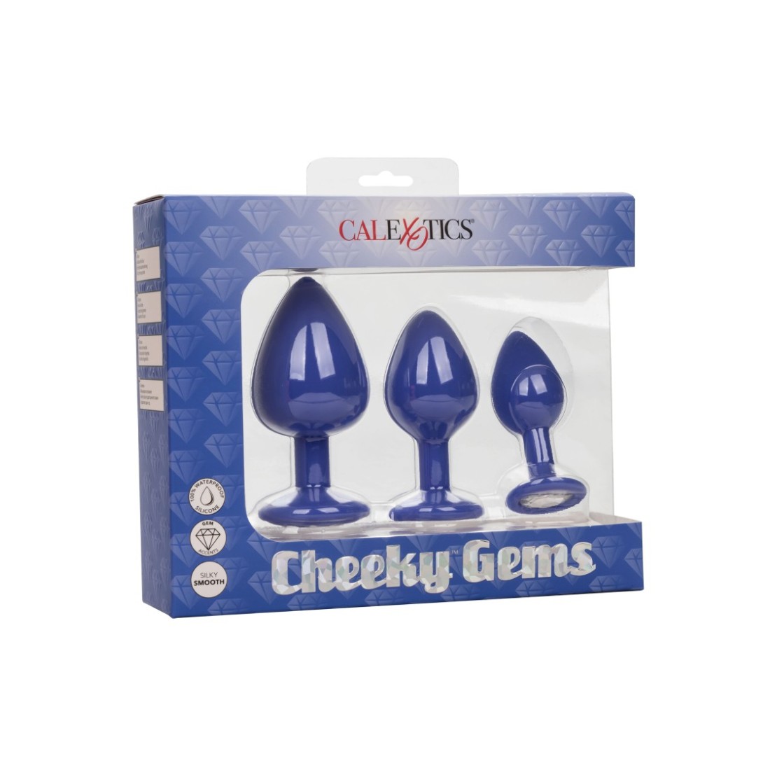 KIT 3 PLUG ANALI IN SILICONE CON GIOIELLO...