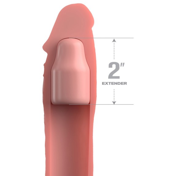 GUAINA E PROLUNGA 2 IN 1 PER PENE SUPER REALISTICA CON ANELLO PER I TESTICOLI