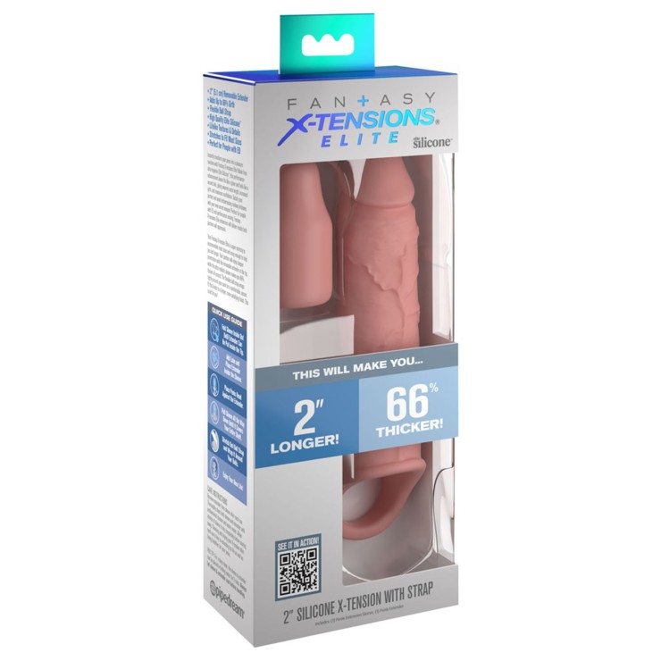 GUAINA E PROLUNGA 2 IN 1 PER PENE SUPER REALISTICA CON...