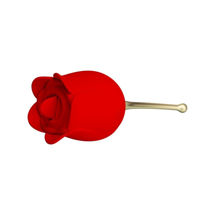 VIBRATORE CLITORIDEO A FORMA DI ROSA CON LINGUETTE... 2