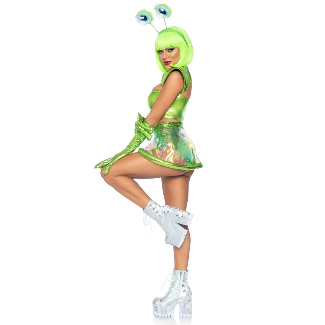 COSTUME SEXY DA ALIENO SET 5 PEZZI BEAM ME UP...