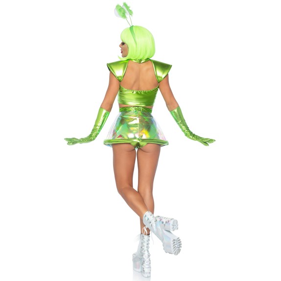 COSTUME SEXY DA ALIENO SET 5 PEZZI BEAM ME UP BABE LEG AVENUE