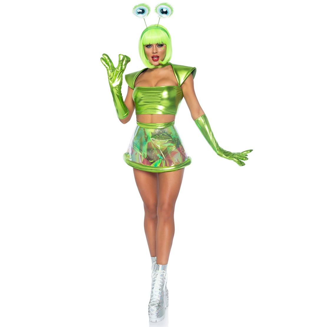 COSTUME SEXY DA ALIENO SET 5 PEZZI BEAM ME UP...