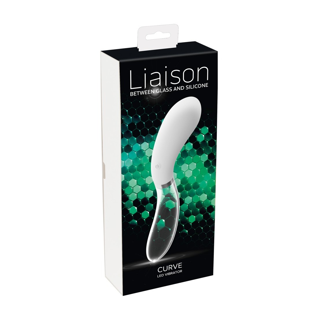 VIBRATORE IN VETRO E SILICONE SEX TOY CON LED...