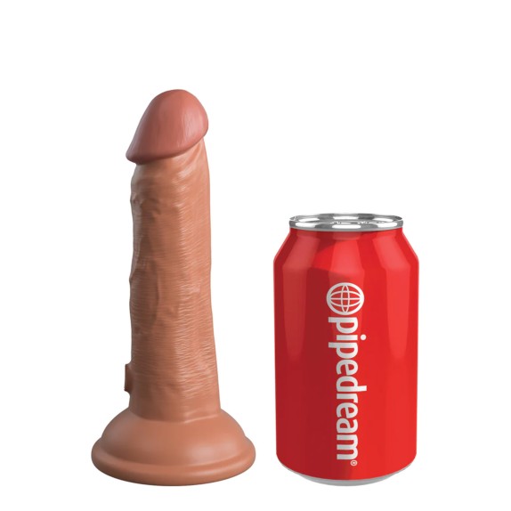 SEX TOY DILDO ULTRA REALISTICO CM. 15 CON VENTOSA IN SILICONE DUAL DENSITY KING COCK ELITE
