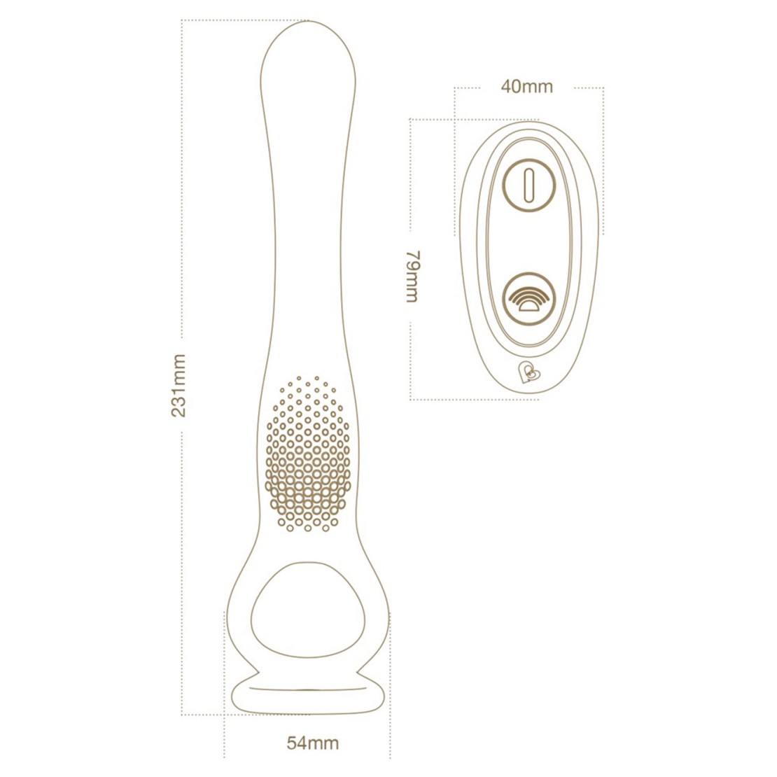 VIBRATORE ANALE PER UOMO CON STIMOLATORE DEL...