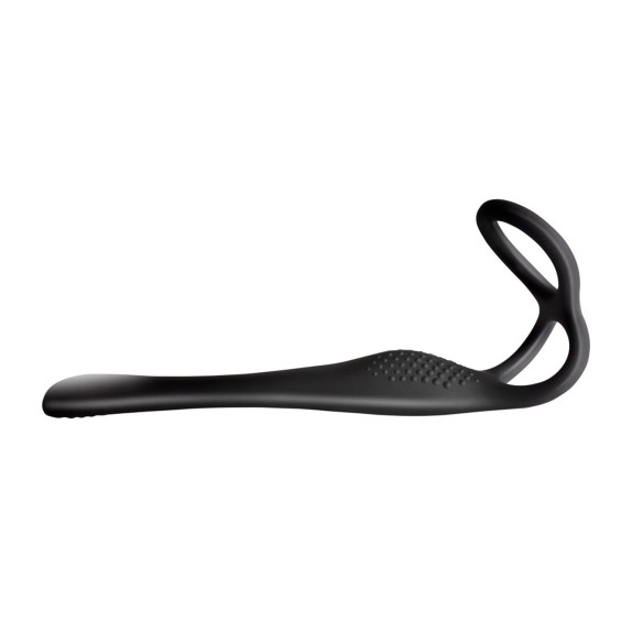 VIBRATORE ANALE CON STIMOLATORE DEL PERINEO E DOPPIO ANELLO THE VIBE