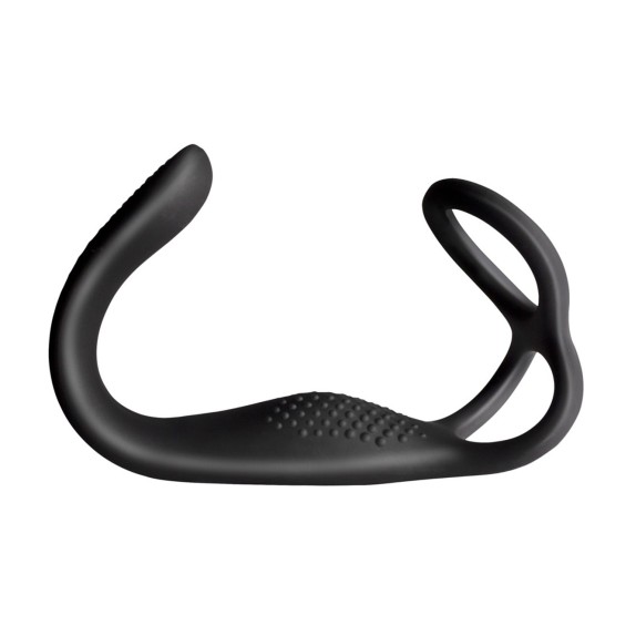 VIBRATORE ANALE CON STIMOLATORE DEL PERINEO E DOPPIO ANELLO THE VIBE