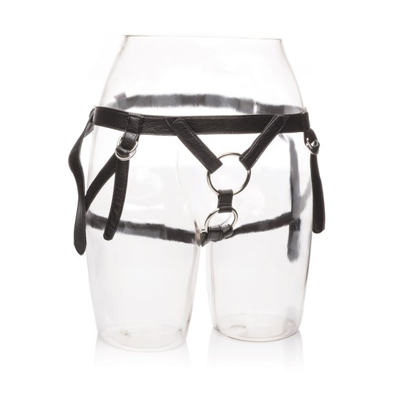 HARNESS STRAP-ON PER DONNA CON 2 ANELLI PER DOPPIA PENETRAZIONE THE DUCHESS