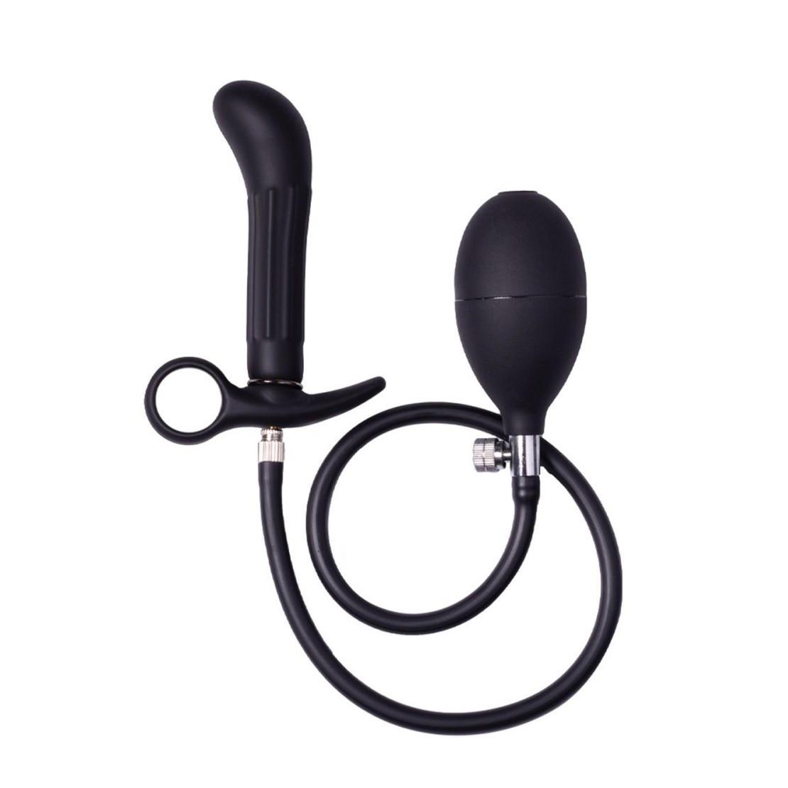 PLUG ANALE GONFIABILE CON POMPETTA A MANO RIMBA