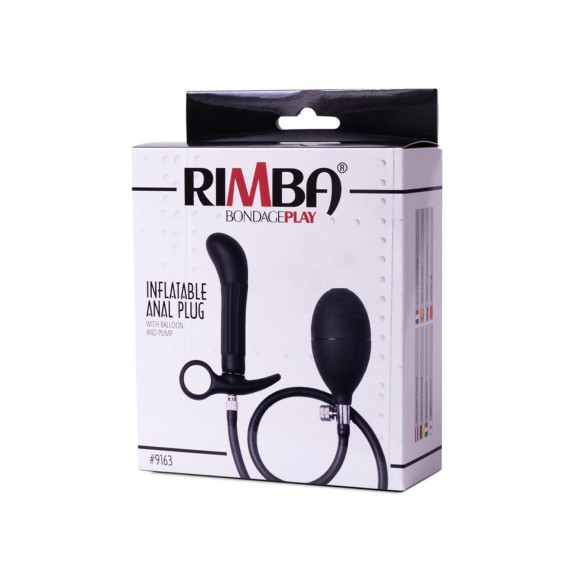 PLUG ANALE GONFIABILE CON POMPETTA A MANO RIMBA