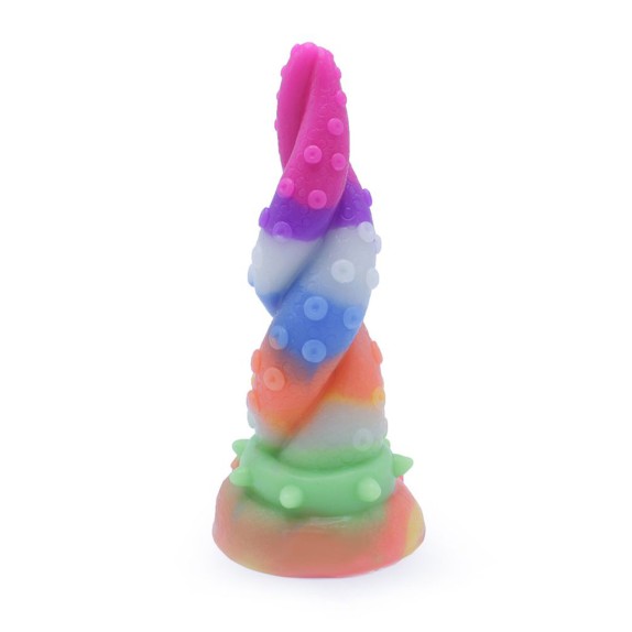 copy of SEX TOY INTRECCIATO 18 CM IN SILICONE COLORATO CHE SI ILLUMINA AL BUIO