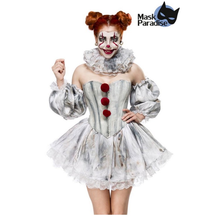 COSTUME PER DONNA DA PENNYWISE PAGLIACCIO ASSASSINO