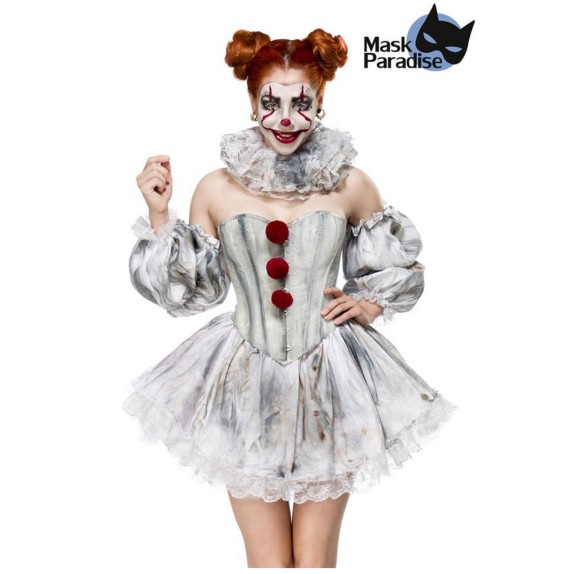 COSTUME PER DONNA DA PENNYWISE PAGLIACCIO ASSASSINO