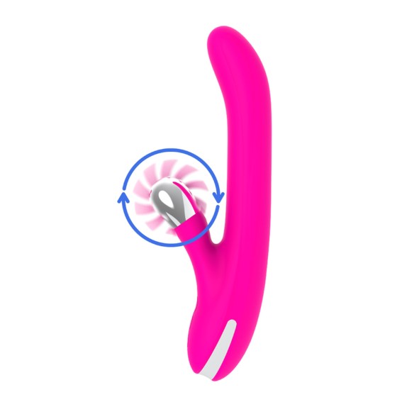 RABBIT VIBRATORE STIMOLATORE CLITORIDEO E DEL PUNTO G ROTANTE CON PERLE DIVERSIA
