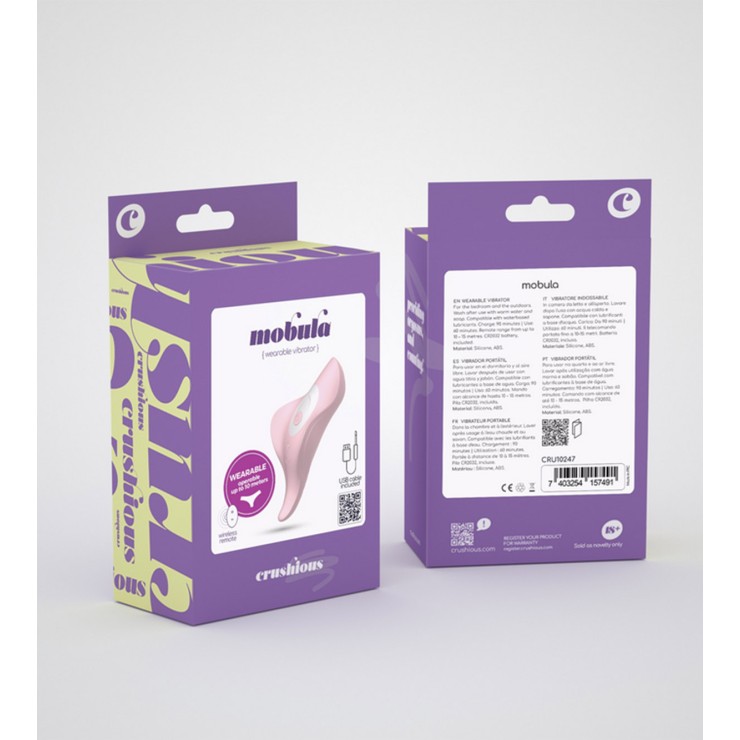 VIBRATORE STIMOLATORE CLITORIDEO PER MUTANDINE MOBULA...