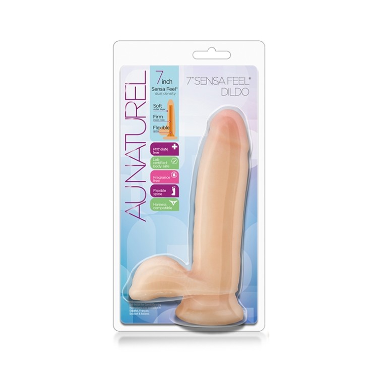 FALLO REALISTICO CON VENTOSA SEX TOY AUNATUREL CM. 17