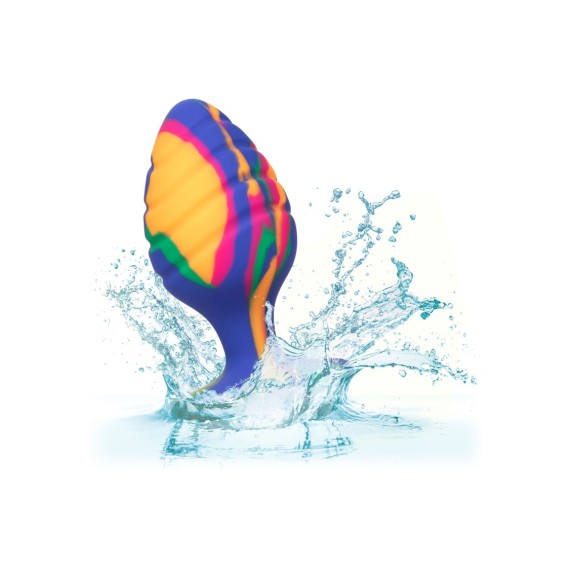 PLUG ANALE SEX TOY MULTICOLOR MEDIUM IN SILICONE CALEXOTICS CHEEKY