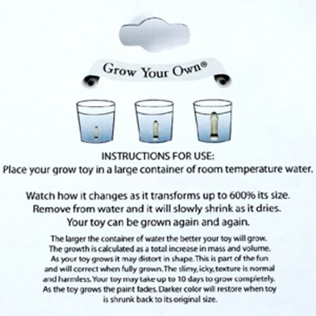 GROWING WILLY GADGET SCHERZOSO PENE CHE CRESCE...