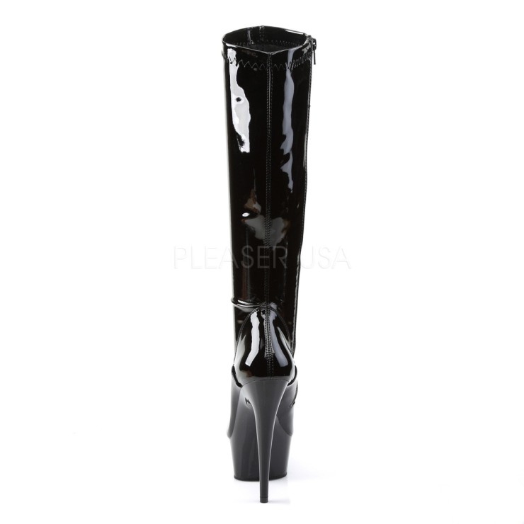STIVALE AL GINOCCHIO SEXY TACCO A SPILLO ALTEZZA 15 CM 2