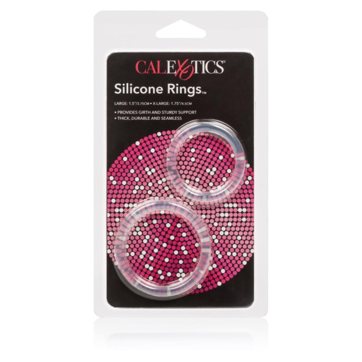 ANELLI PER IL PENE IN SILICONE TRASPARENTE SET 2 PEZZI...