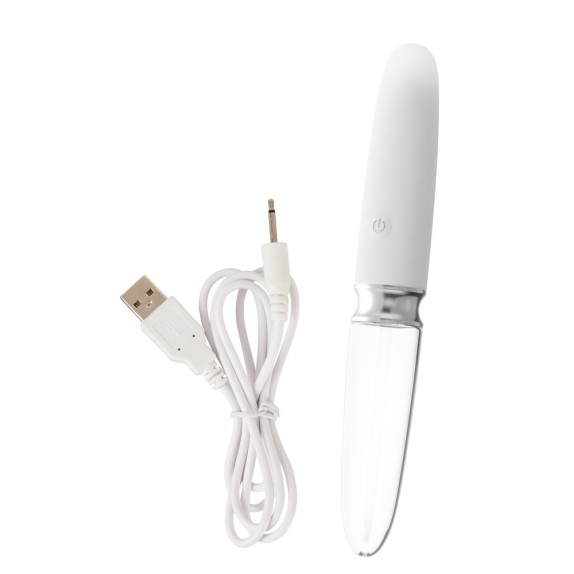 copy of VIBRATORE SEX TOY IN VETRO E SILICONE RICARICABILE CON LUCE LED LIAISON STRAIGHT