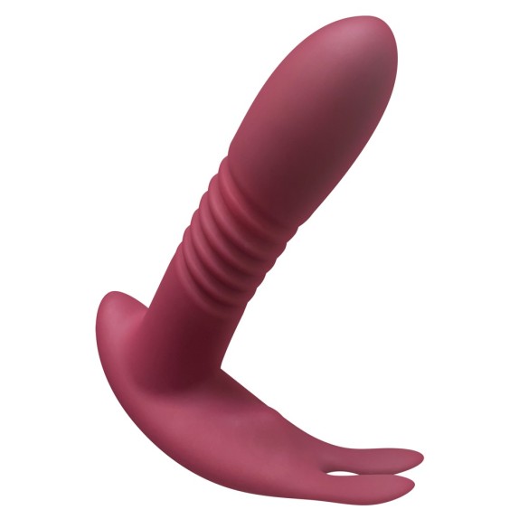 VIBRATORE A SPINTA CON STIMOLATORE CLITORIDE E TELECOMANDO JAVIDA