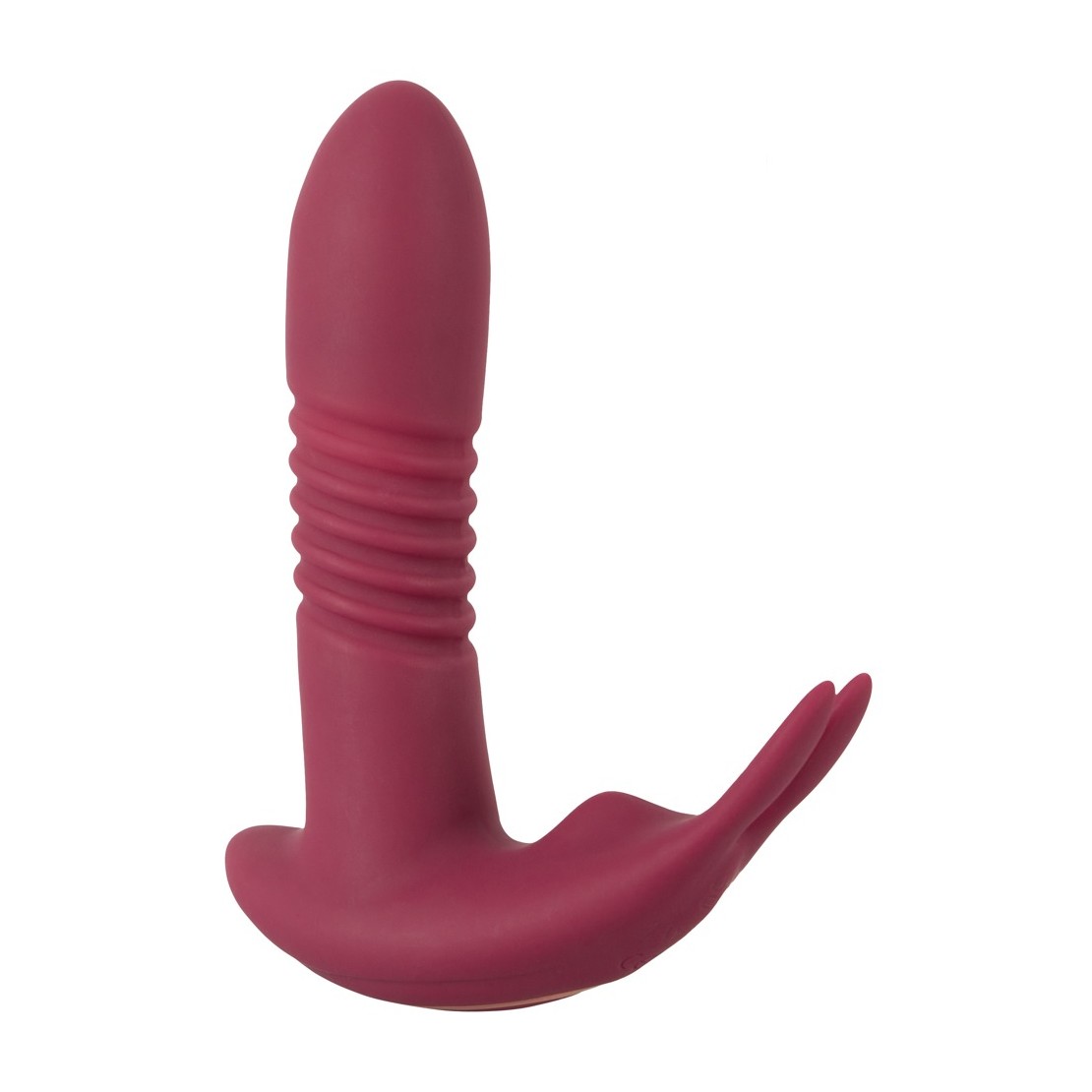 VIBRATORE A SPINTA CON STIMOLATORE CLITORIDE E...