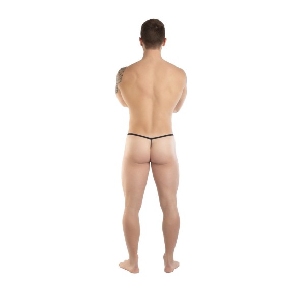 STRING PER UOMO SEXY NERO TRASPARENTE LEOPARDATO EROS VENEZIANI