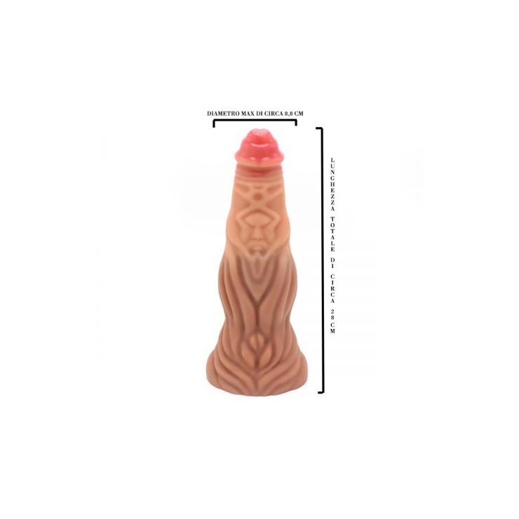 DILDO IN SILICONE DI GRANDI DIMENSIONI E VENATURE...