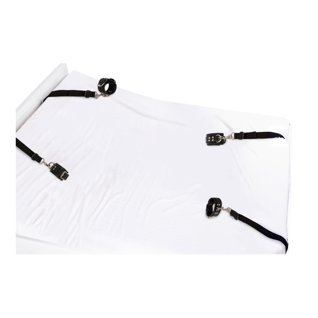 SET COSTRITTIVO DA LETTO IN PELLE E TESSUTO PER...